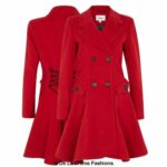 Wool Blend Fit And Flare Double Breasted Skater Coat (1102) - Image 17