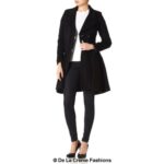 Wool Blend Fit And Flare Double Breasted Skater Coat (1102) - Image 3