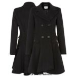 Wool Blend Fit And Flare Double Breasted Skater Coat (1102) - Image 5