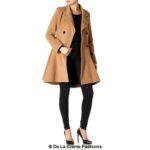 Wool Blend Fit And Flare Double Breasted Skater Coat (1102) - Image 7