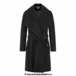 Wool Blend Large Lapel Duster Coat - Image 7