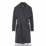 Wool Blend Large Lapel Duster Coat - Image 3