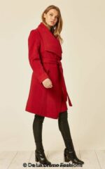 Wool Blend Large Lapel Duster Coat - Image 15