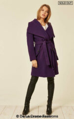 Wool Blend Large Lapel Duster Coat - Image 12