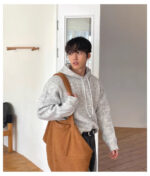 Men's Slouchy Fluffy Hoodie Jacket – Soft Thickened Winterwear - Image 8