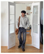 Men's Slouchy Fluffy Hoodie Jacket – Soft Thickened Winterwear - Image 4