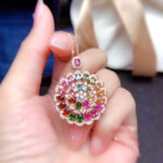 LuxeJewels™ – CandyBloom Tourmaline Pendant Necklace - Image 5