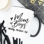 Mom Of Boys Coffee Mug, Messy. Blessed. Life. - Image 2
