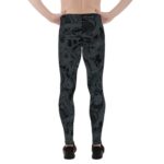 Mens Leggings - Black Leggings with Auto Parts - Image 3