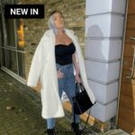 Jackie Double Breasted Borg Teddy Midi Coat - Image 12