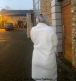 Jackie Double Breasted Borg Teddy Midi Coat - Image 16