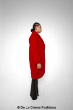 Jackie Double Breasted Borg Teddy Midi Coat - Image 40