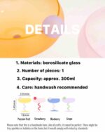 Jelly Bean Wine Glass Set - Whimsical Eclectic Dopamine Cocktail Coupe - Image 7