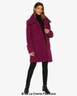 Julie High Neck Borg Teddy Coat - Image 9