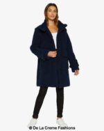 Julie High Neck Borg Teddy Coat - Image 13