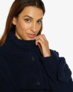 Julie High Neck Borg Teddy Coat - Image 16