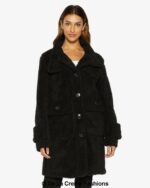 Julie High Neck Borg Teddy Coat - Image 2