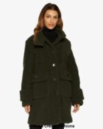 Julie High Neck Borg Teddy Coat - Image 18