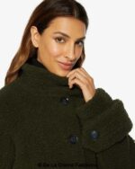 Julie High Neck Borg Teddy Coat - Image 20