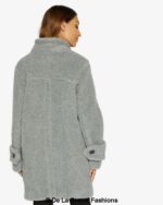 Julie High Neck Borg Teddy Coat - Image 23