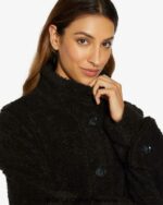 Julie High Neck Borg Teddy Coat - Image 4