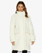 Julie High Neck Borg Teddy Coat - Image 6