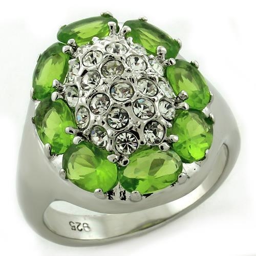 LOAS1153 High-Polished 925 Sterling Silver Ring