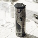 Lubbock - Texas Map Tumbler in Matte Black - Image 4