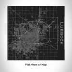 Lubbock - Texas Map Tumbler in Matte Black - Image 2