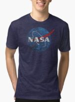NASA Vintage Emblem Purple T-shirt - Image 2