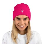 Self Love - Pom-Pom Beanie - Winter Beanie with Embroidery - Image 4