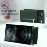 Slim Zipper Wallet Back Case for iPhone With Crossbody Strap - Image 7