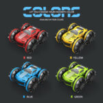 2.4GHz Dual Control Waterproof 4WD All Terrain RC Stunt Car - Image 5