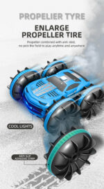 2.4GHz Dual Control Waterproof 4WD All Terrain RC Stunt Car - Image 13