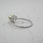 Lemon Topaz Trillion Solitaire Sterling Silver Ring - Image 5