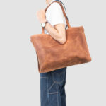 Leather Shopper XXL (Cognac Brown) - Image 3