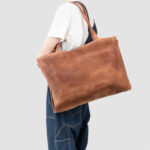 Leather Shopper XXL (Cognac Brown) - Image 5