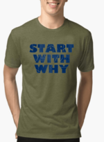 Start With Why Half Sleeves Melange T-shirt - Image 3