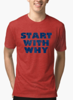 Start With Why Half Sleeves Melange T-shirt - Image 4